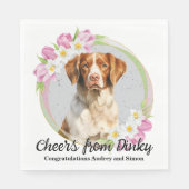 Brittany Spaniel Ik Doe Te Servetten Met Honden Fo (Voorkant)