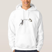 Brittany Spaniel jaagt in het veld Hoodie (Voorkant)