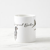 Brittany Spaniel jaagt in het veld Koffiemok (Center)