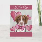 Brittany Spaniel Kaart (Voorkant)