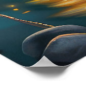 Brittany Spaniel Kerst Feestelijke reis Poster (Hoek)