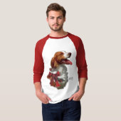 Brittany Spaniel kerstcadeaus T-shirt (Voorkant volledig)