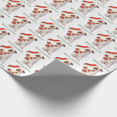 Brittany Spaniel Kerstmis Cadeaupapier (Hoek)