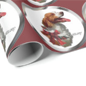 Brittany Spaniel Kerstmis Cadeaupapier (Rol Hoek)