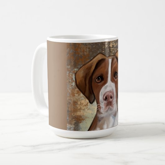 Brittany Spaniel Koffiemok (Voorkant links)