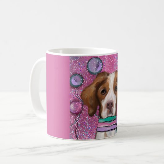 Brittany Spaniel Koffiemok (Voorkant links)