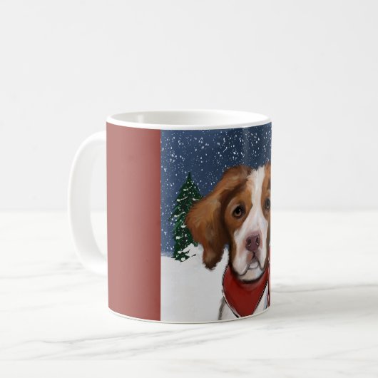 Brittany Spaniel Koffiemok (Voorkant links)