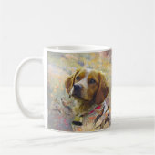Brittany Spaniel Kunst , Koffiemok (Links)