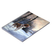 Brittany Spaniel Laat het sneeuwen Kerstmis Notitieboek (Linkerzijde)