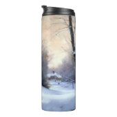 Brittany Spaniel Laat het sneeuwen Kerstmis Thermosbeker (Geroteerd rechts)