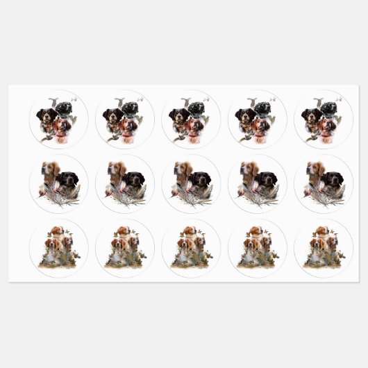 Brittany Spaniel Labels (Vel)