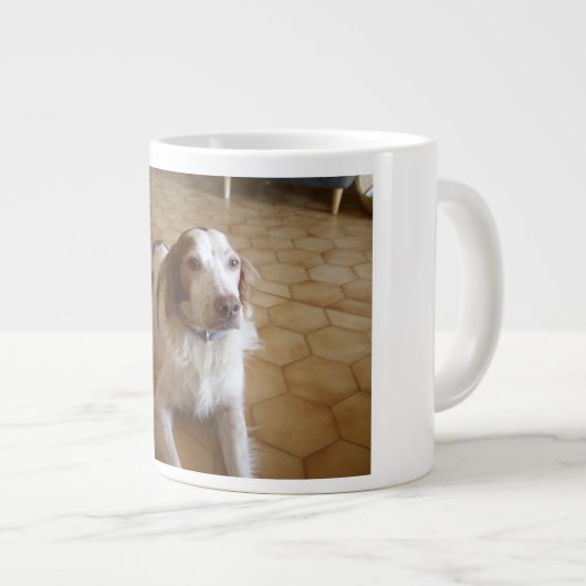 brittany spaniel leg grote koffiekop (Voorkant rechts)