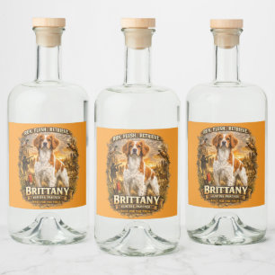 Brittany Spaniel Likeurfles Etiket