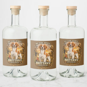Brittany Spaniel Likeurfles Etiket