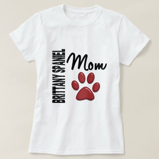 Brittany Spaniel Ma 2 T-shirt (Design voorkant)
