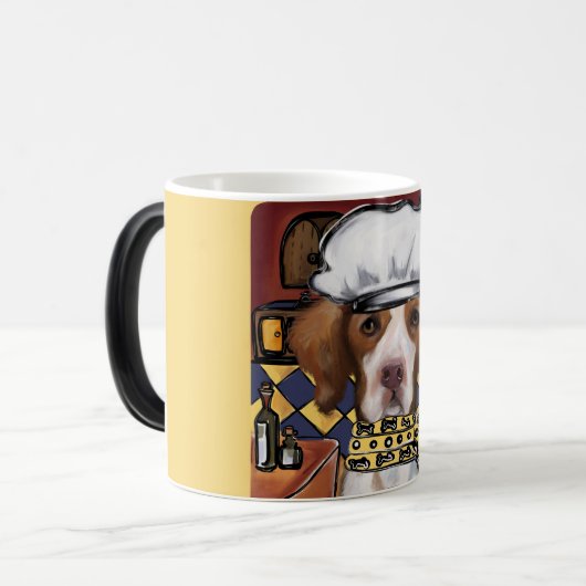 Brittany Spaniel Magische Mok (Voorkant links)