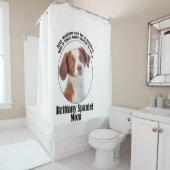 Brittany Spaniel Mama Douchegordijn (In situ)