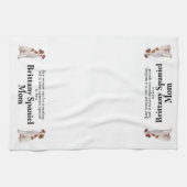 Brittany Spaniel Mama Theedoek (Horizontaal)