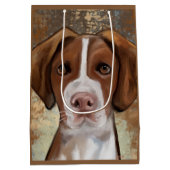 Brittany Spaniel Medium Cadeauzakje (Achterkant)