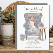 Brittany Spaniel Moving Announcement Aankondiging