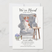 Brittany Spaniel Moving Announcement Aankondiging (Voorkant)