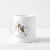 Brittany Spaniel Noel Koffiemok (Voorkant links)