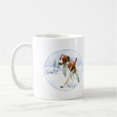 Brittany Spaniel Noel Koffiemok (Links)