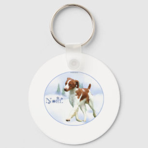 Brittany Spaniel Noel Sleutelhanger