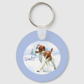 Brittany Spaniel Noel Sleutelhanger (Achterkant)