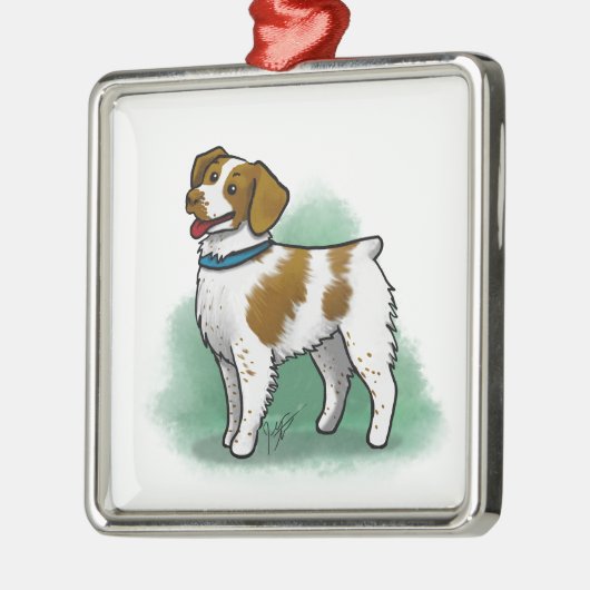 Brittany Spaniel Ornament (Links)