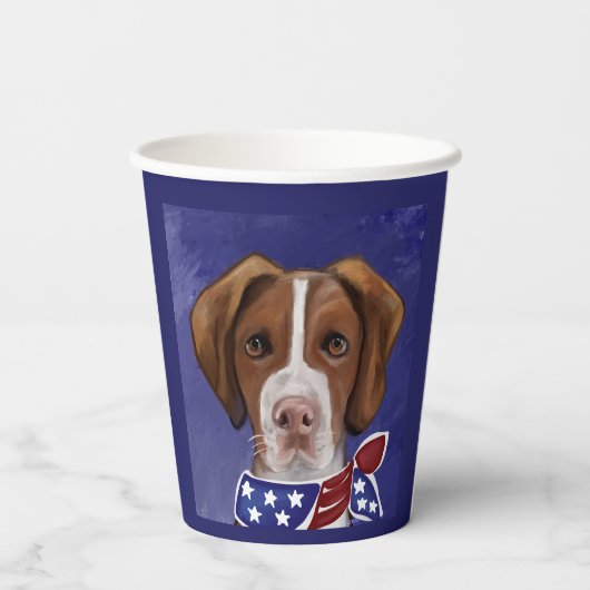 Brittany Spaniel Papieren Bekers (Achterkant)