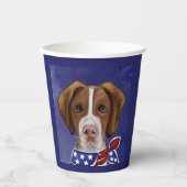 Brittany Spaniel Papieren Bekers (Voorkant)