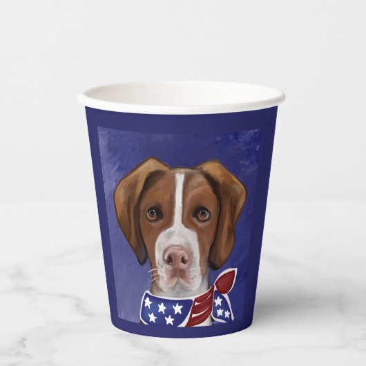 Brittany Spaniel Papieren Bekers (Voorkant)