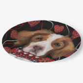 Brittany Spaniel Papieren Bordje (Gekanteld)