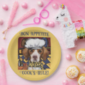 Brittany Spaniel Papieren Bordje (Feest)