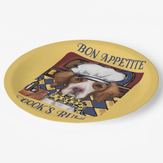 Brittany Spaniel Papieren Bordje (Gekanteld)