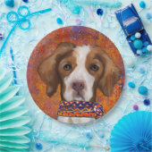 Brittany Spaniel Papieren Bordje (Feest)