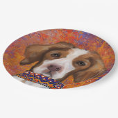 Brittany Spaniel Papieren Bordje (Gekanteld)