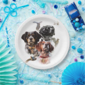 Brittany Spaniel Papieren Bordje (Feest)
