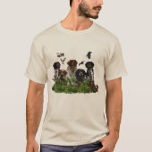 Brittany Spaniel, Passie voor Vogels T-shirt (Voorkant)