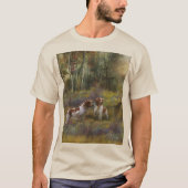 Brittany Spaniel, Passie voor Vogels T-shirt (Voorkant)