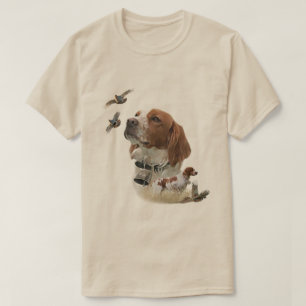 Brittany Spaniel, Passie voor Vogels T-shirt
