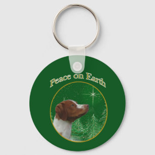 Brittany Spaniel Peace Sleutelhanger