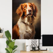 Brittany Spaniel Poster (Thuiskantoor)