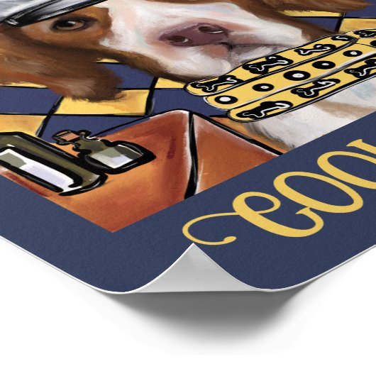 Brittany Spaniel Poster (Hoek)