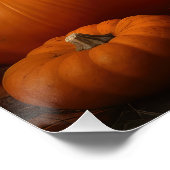 Brittany Spaniel Puppy Herfst Delight Pompoen Perfect Poster (Hoek)