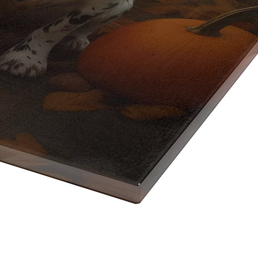 Brittany Spaniel Puppy Herfst Delight Pompoen Snijplank (Hoek)