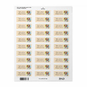 Brittany Spaniel Retour Adres Label (Full Sheet)