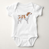 Brittany Spaniel Romper (Voorkant)