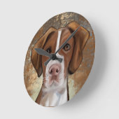 Brittany Spaniel Ronde Klok (Hoek)